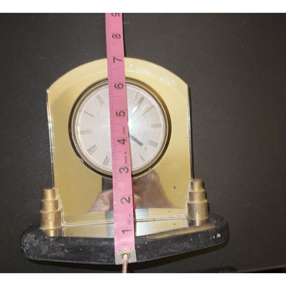 Quartz NO(0) Jewels Unadjusted Clock 7” Japan Movement Made in Taiwan Mirrored - Picture 9 of 16